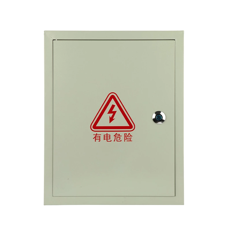 Caja eléctrica metálica con acabado de pintura en polvo