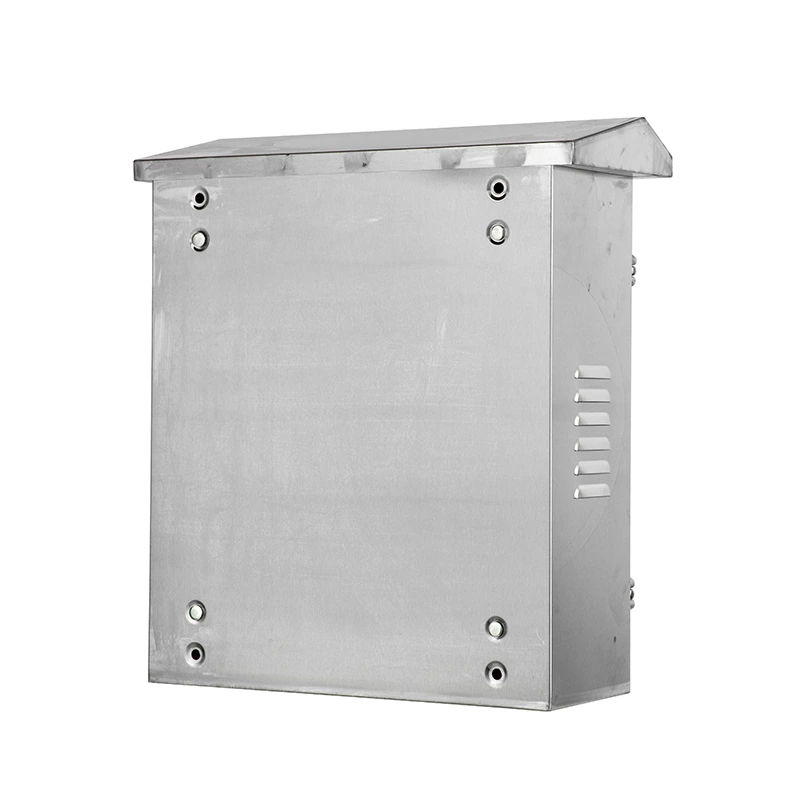 Caja de acero inoxidable para uso industrial