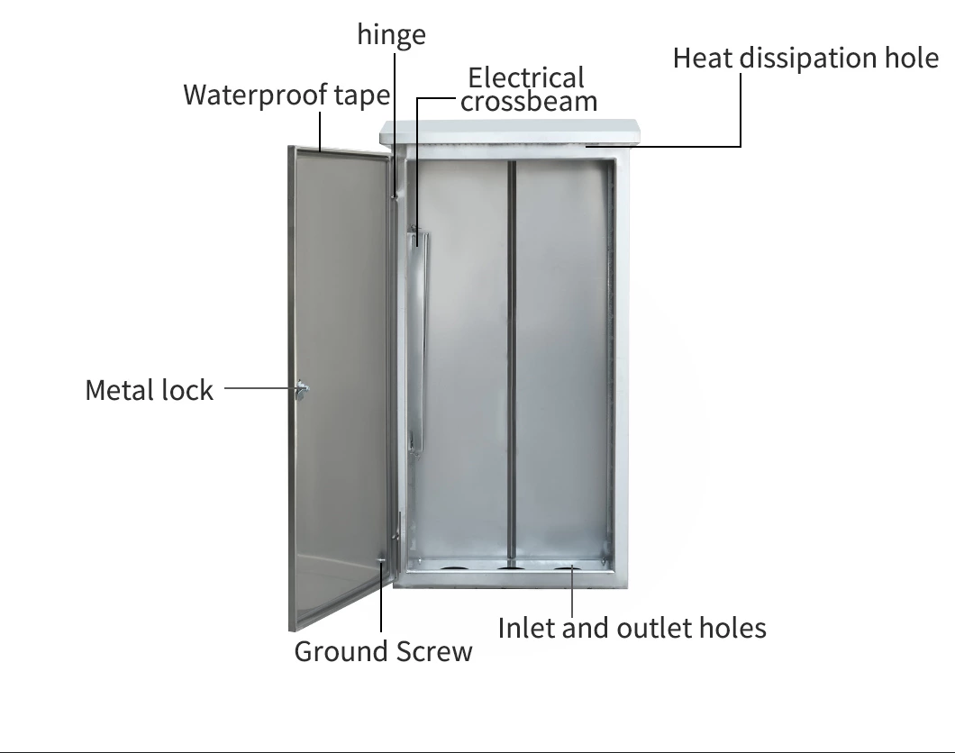 Armario exterior ventilado de acero inoxidable para equipos