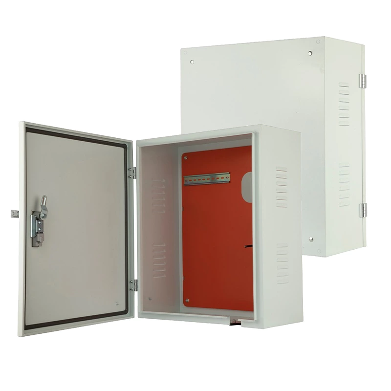 Caja de cargador para vehículos eléctricos con orificios pretroquelados