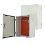 Caja de cargador para vehículos eléctricos con orificios pretroquelados