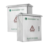 Caja de cargador de vehículos eléctricos para exteriores de acero inoxidable, resistente a la intemperie