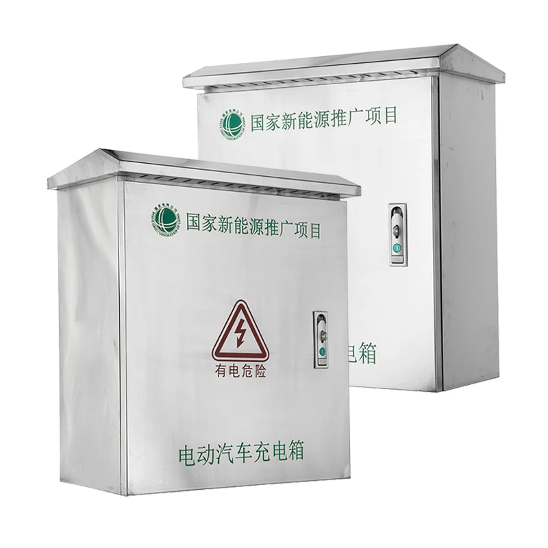 Caja de cargador de vehículos eléctricos de acero inoxidable para montaje en pared
