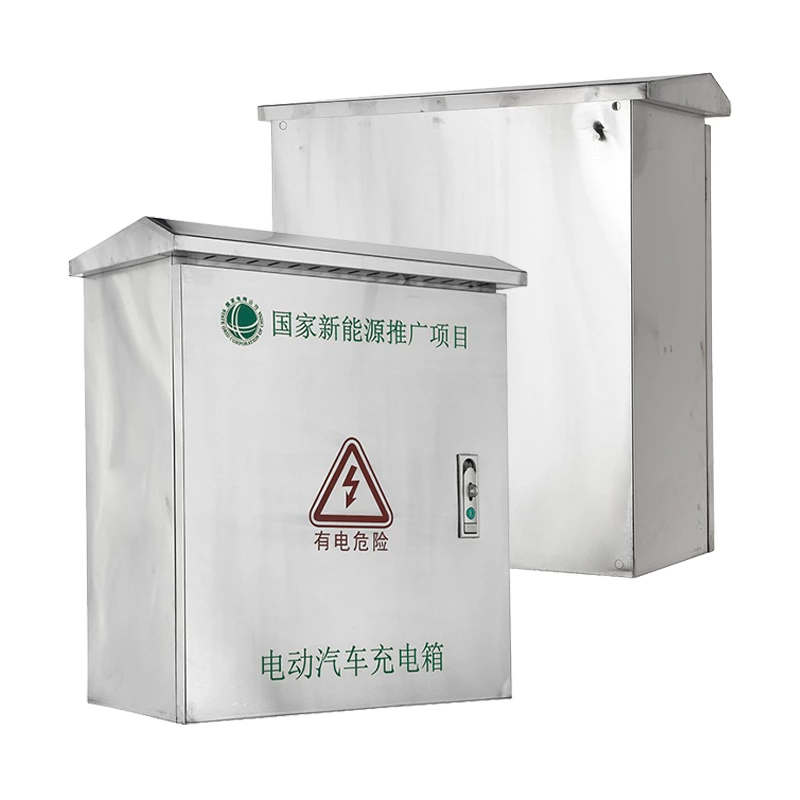 Caja de protección para cargador de vehículos eléctricos de acero inoxidable IP66