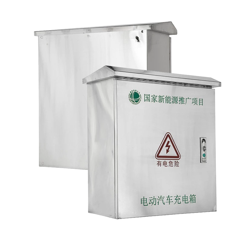 Caja de cargador de acero inoxidable para vehículos eléctricos para múltiples unidades