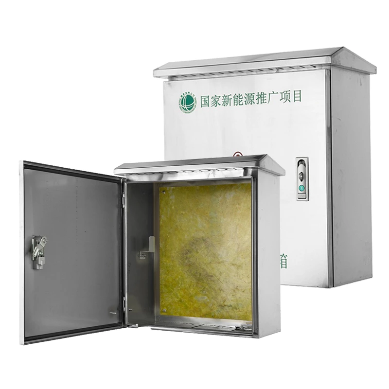 Gabinete de acero inoxidable para cargador de vehículos eléctricos con conexión a tierra