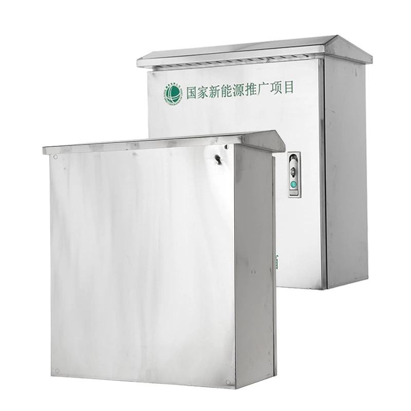 Caja de cargador de acero inoxidable para vehículos eléctricos con patas de montaje