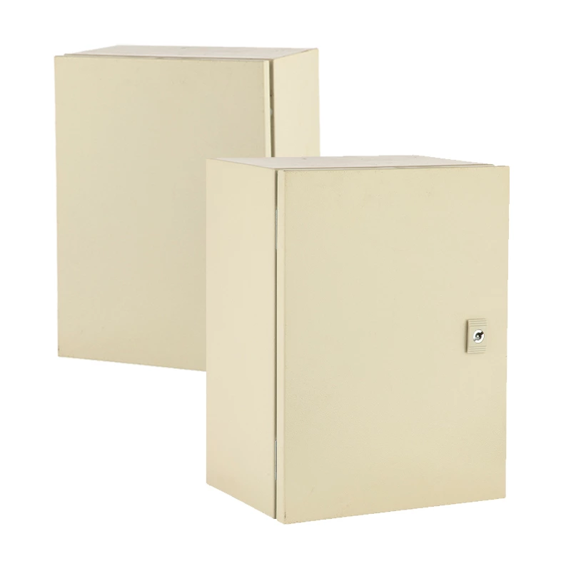 Armario eléctrico exterior con puerta con cerradura