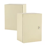 Armario eléctrico exterior con puerta con cerradura