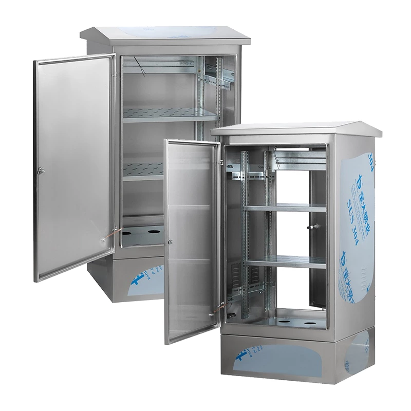 Rack de acero inoxidable con montaje vertical para PDU