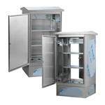 Rack de acero inoxidable con montaje vertical para PDU