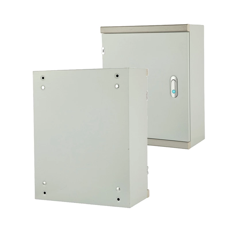 Caja de conexiones con enchufes de entrada de cable impermeables