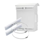 Caja de monitoreo exterior con orificios de montaje