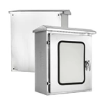 Armario eléctrico de acero inoxidable con dos puertas