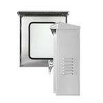 Caja de distribución de acero inoxidable con interruptor automático