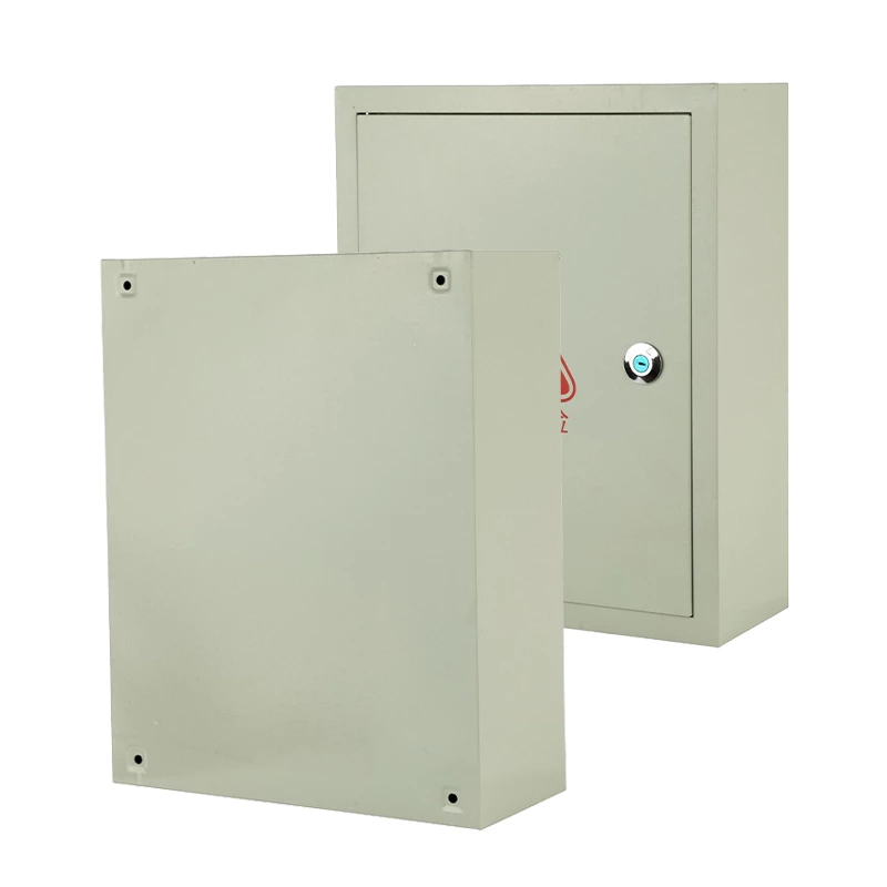 Caja eléctrica con orejetas de montaje para fijación a la pared