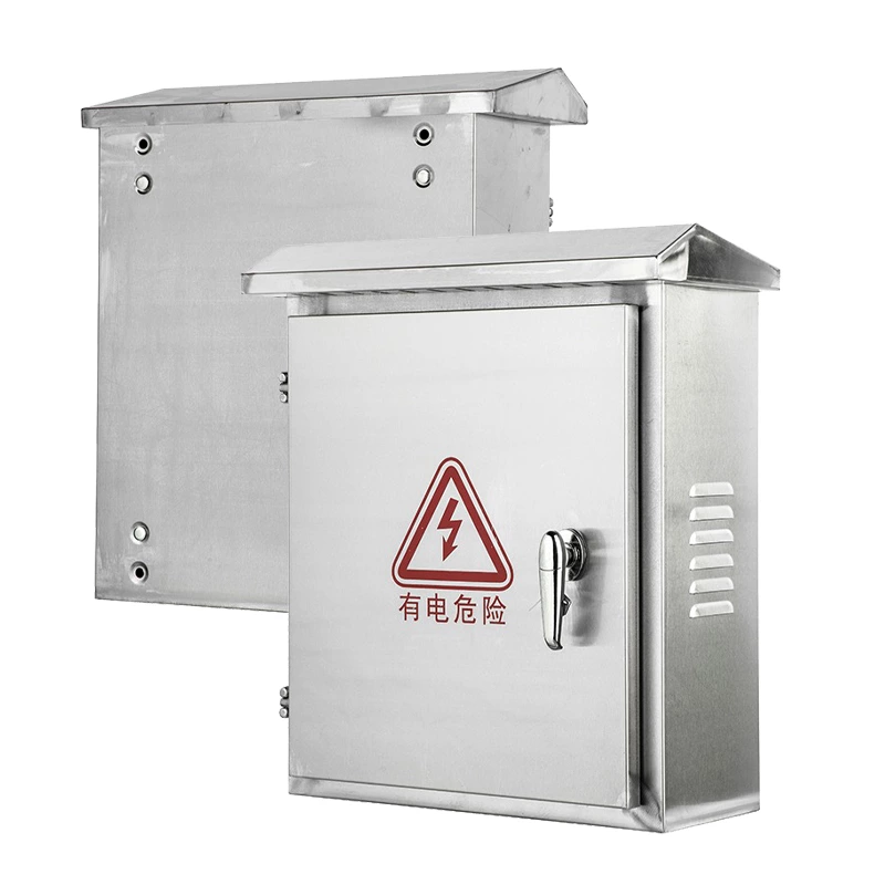 Caja impermeable de acero inoxidable para cableado eléctrico