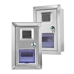 Caja de distribución empotrada de acero inoxidable para contador