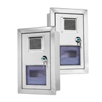 Caja de medidor empotrada en pared de acero inoxidable a medida