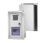 Caja de acero inoxidable empotrada en la pared para contador de electricidad