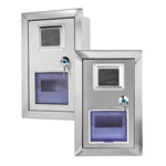 Caja de contador empotrada en pared de acero inoxidable a prueba de polvo