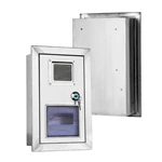 Caja de empotrar de acero inoxidable para medidor e interruptor