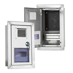 Caja de acero inoxidable empotrable para multímetro