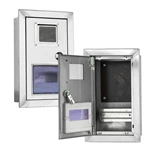 Caja de conexiones mural de acero inoxidable para contador