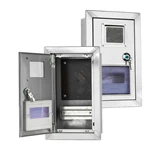 Caja de contador eléctrico mural de acero inoxidable