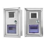 Caja de acero inoxidable para contador de electricidad de montaje en pared