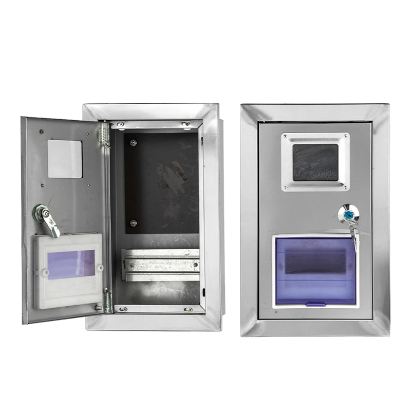 Medidor monofásico con caja mural de acero inoxidable