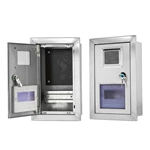 Caja de medidores de distribución de acero inoxidable montada en la pared