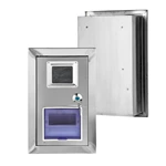 Caja de conexiones empotrada de acero inoxidable para contador