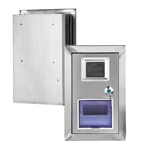 Caja de contador eléctrico empotrada en la pared de acero inoxidable