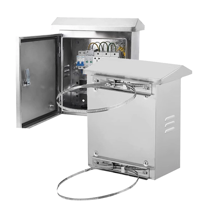 Armario de monitoreo exterior con protección contra sobretensiones