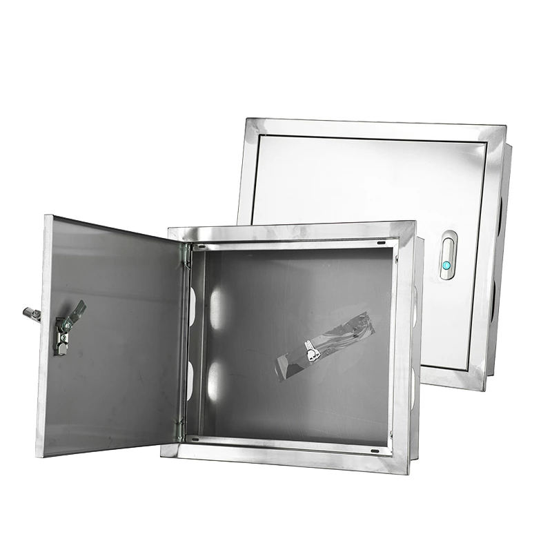 Caja de contador de agua de acero inoxidable accesible